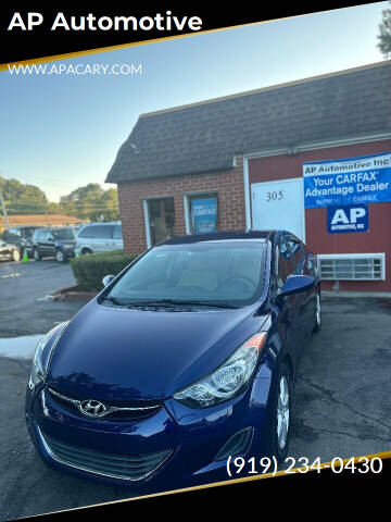 2013 Hyundai Elantra for sale at AP Automotive in Cary NC