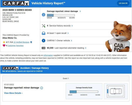 2020 BMW 3 Series M340i