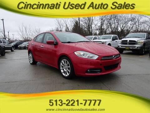 2013 Dodge Dart for sale at Cincinnati Used Auto Sales in Cincinnati OH