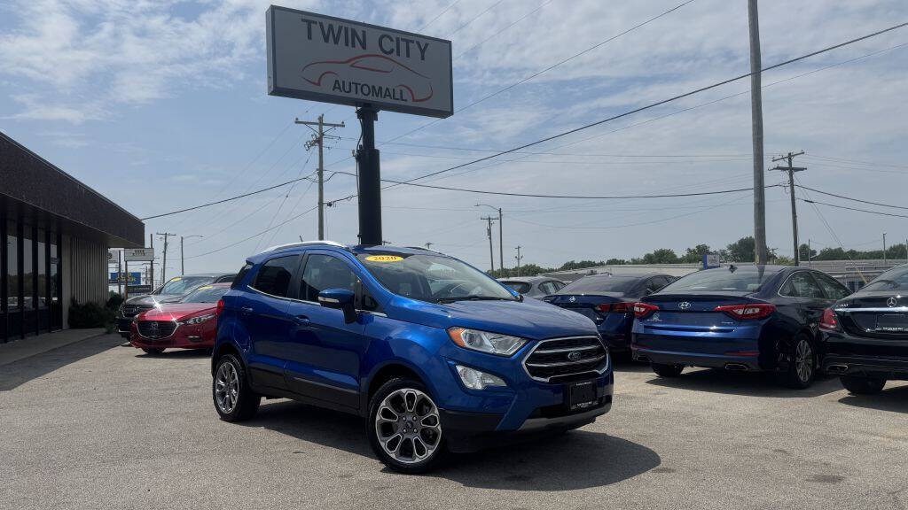 Blue 2020 Ford EcoSport Titanium Titanium 4dr Crossover 1