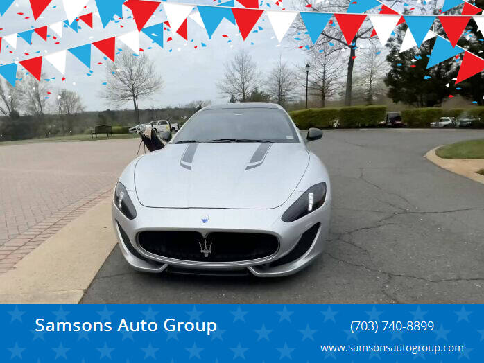 2015 Maserati GranTurismo for sale at Samsons Auto Group in Strasburg VA