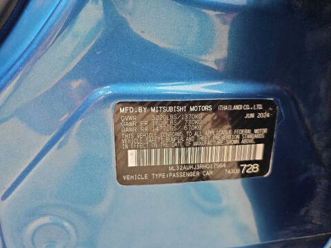 2024 Mitsubishi Mirage ES