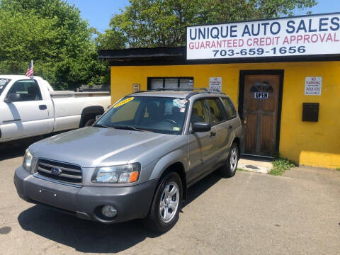 2005 Subaru Forester for sale at Unique Auto Sales in Marshall VA