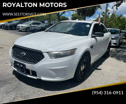 2013 Ford Taurus for sale at ROYALTON MOTORS in Plantation FL