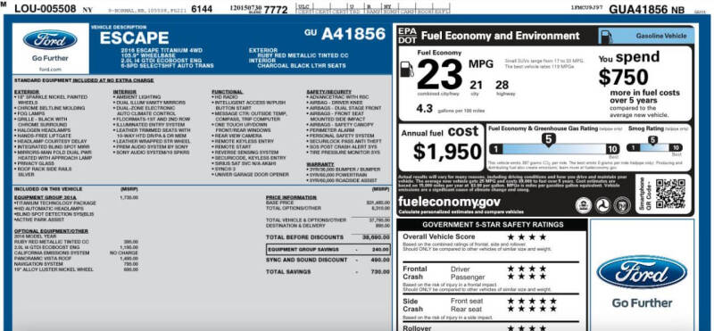 2016 Ford Escape Titanium