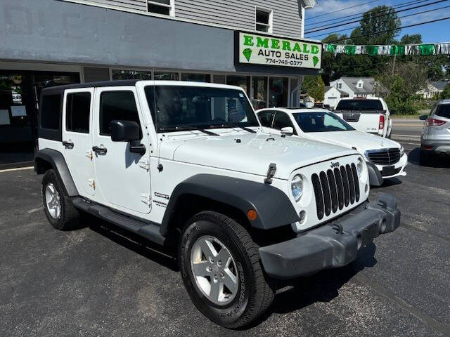 2016 Jeep Wrangler Unlimited for sale at Emerald Auto Sales in Spencer MA