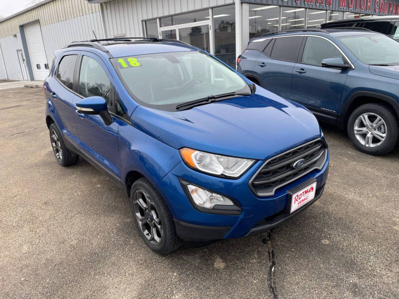 2018 Ford EcoSport for sale at ROTMAN MOTOR CO in Maquoketa IA