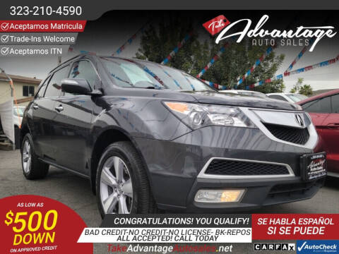 2013 Acura MDX for sale at ADVANTAGE AUTO SALES INC in Bell CA