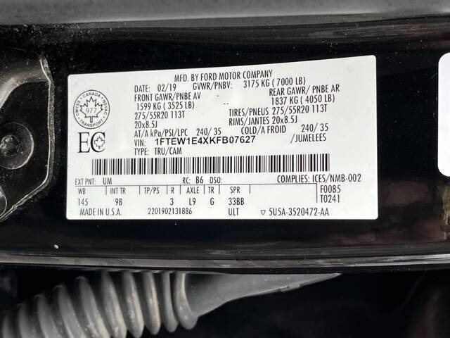 2019 Ford F-150 Platinum