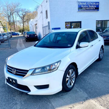 2013 Honda Accord for sale at Best Choice Auto Sales in Virginia Beach VA