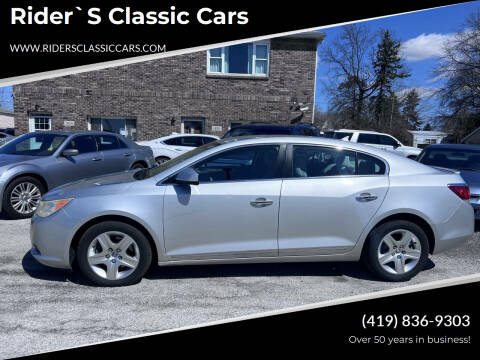 2011 Buick LaCrosse for sale at Rider`s Classic Cars in Millbury OH