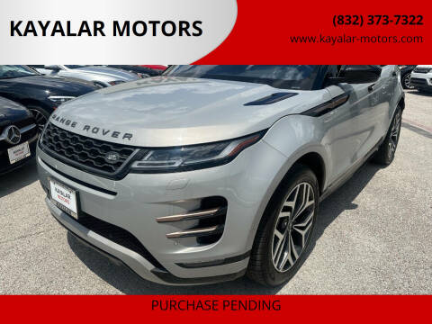 2020 Land Rover Range Rover Evoque for sale at KAYALAR MOTORS in Houston TX