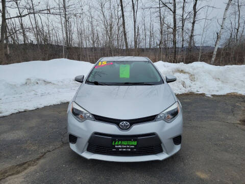 2015 Toyota Corolla for sale at L & R Motors in Greene ME