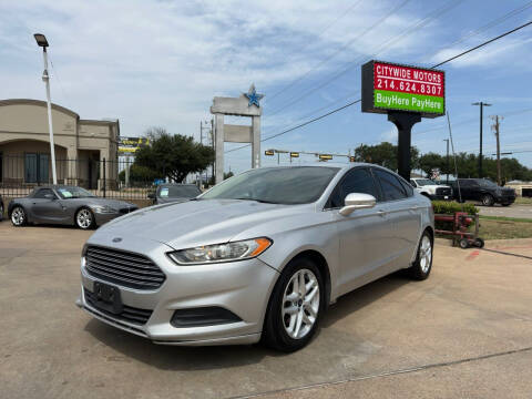 2016 Ford Fusion for sale at CityWide Motors in Garland TX