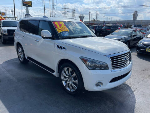2012 Infiniti QX56 for sale at Texas 1 Auto Finance in Kemah TX