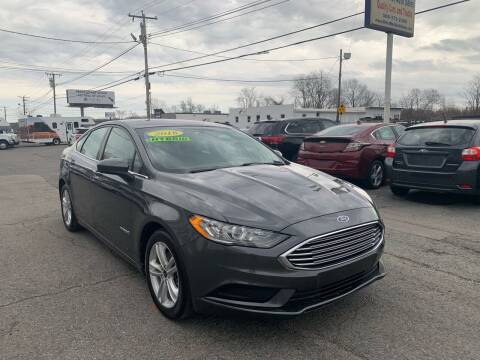 2018 Ford Fusion Hybrid for sale at MetroWest Auto Sales in Worcester MA