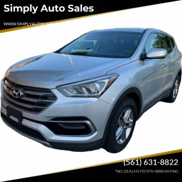 2017 Hyundai Santa Fe Sport for sale at Simply Auto Sales in Palm Beach Gardens FL