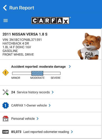 2011 Nissan Versa 1.8 S