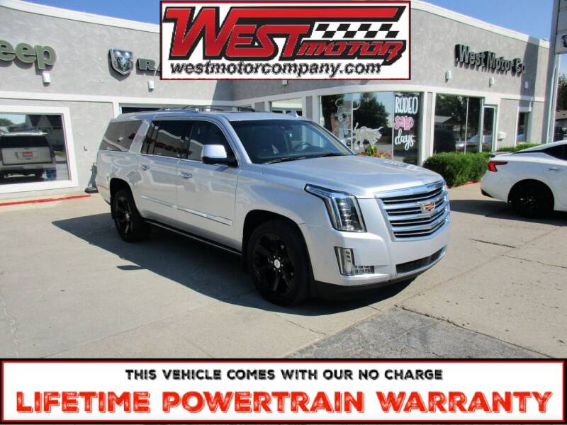 2017 Cadillac Escalade ESV for sale at West Motor Company in Hyde Park UT