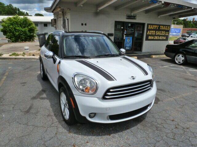 2012 MINI Cooper Countryman for sale at HAPPY TRAILS AUTO SALES LLC in Taylors SC