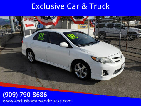2012 Toyota Corolla for sale at Exclusive Car & Truck in Yucaipa CA
