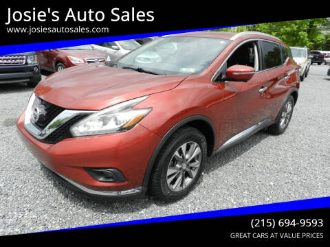 2015 Nissan Murano for sale at Josie's Auto Sales in Gilbertsville PA