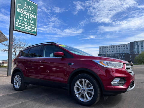 2019 Ford Escape for sale at Jon's Auto in Marquette MI