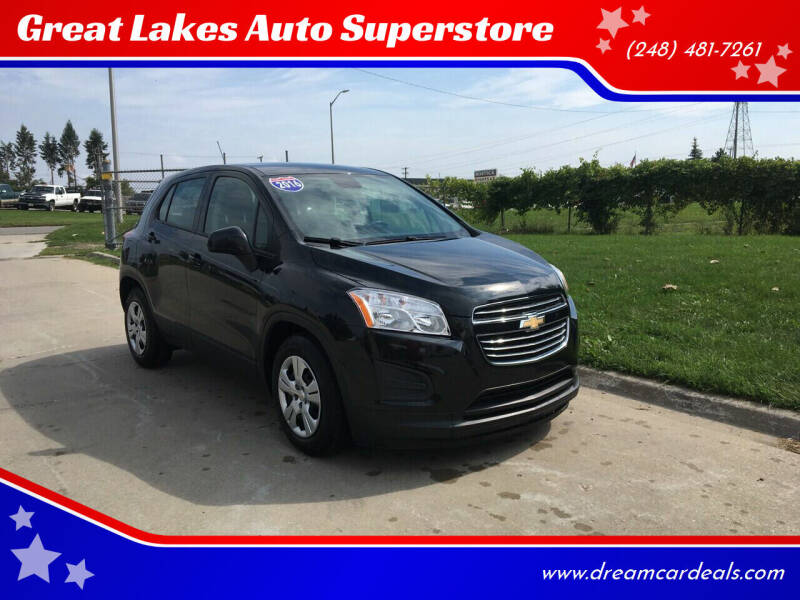 2016 Chevrolet Trax for sale at Great Lakes Auto Superstore in Waterford Township MI
