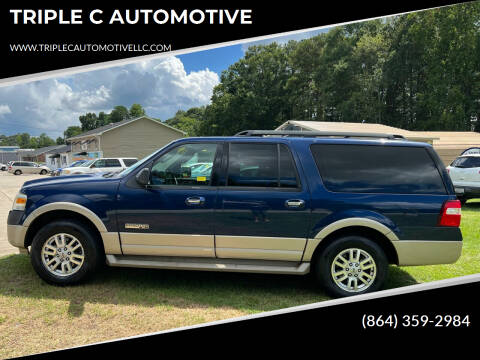 2007 Ford Expedition EL for sale at TRIPLE C AUTOMOTIVE in Anderson SC