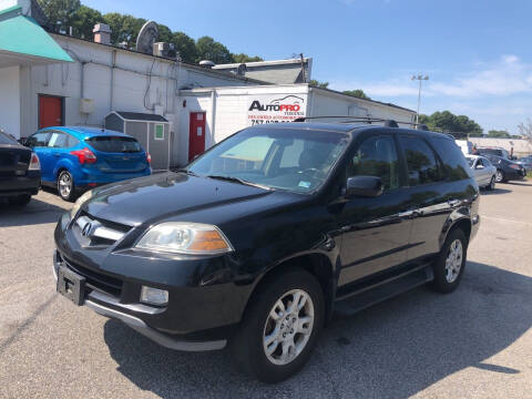 2006 Acura MDX for sale at AutoPro Virginia LLC in Virginia Beach VA