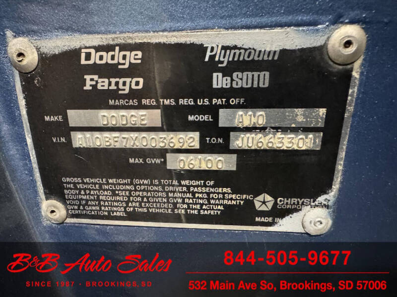 1977 Dodge Ramcharger