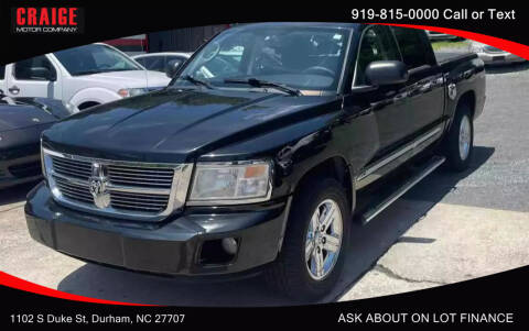 2008 Dodge Dakota for sale at CRAIGE MOTOR CO in Durham NC