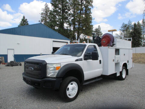 2013 Ford F550 Service Truck With Crane for sale at BJ'S COMMERCIAL TRUCKS in Spokane Valley WA