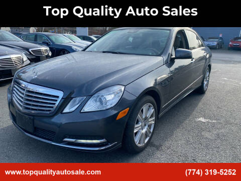 2013 Mercedes-Benz E-Class for sale at Top Quality Auto Sales in Westport MA
