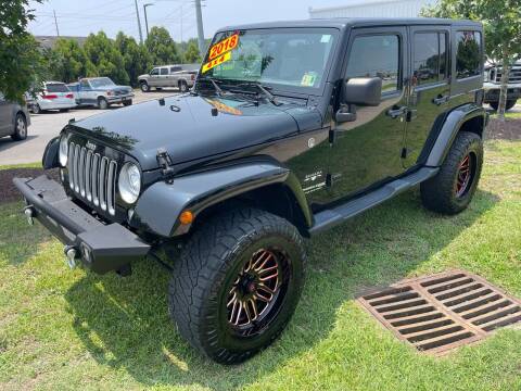 2018 Jeep Wrangler JK Unlimited for sale at Greenville Motor Company in Greenville NC