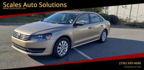2015 Volkswagen Passat for sale at Scales Auto Solutions in Madison NC