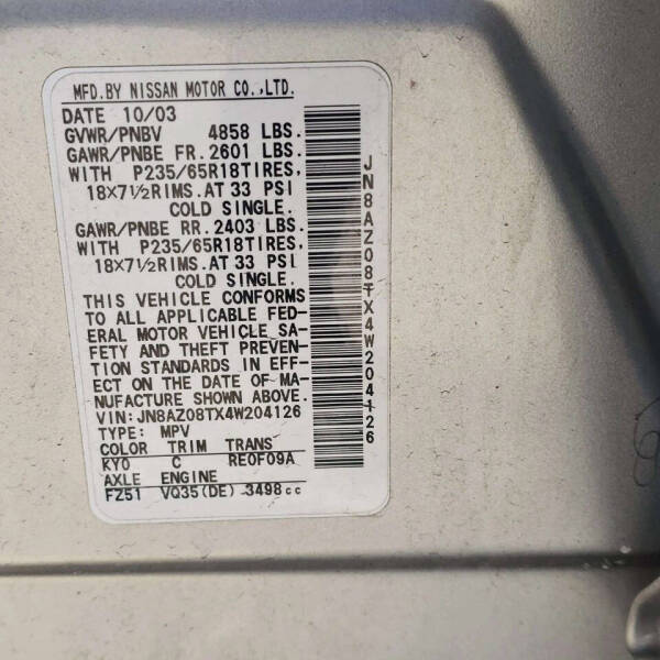 2004 Nissan Murano SE