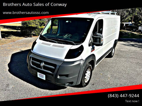 2015 RAM ProMaster for sale at Brothers Auto Sales of Conway in Conway SC