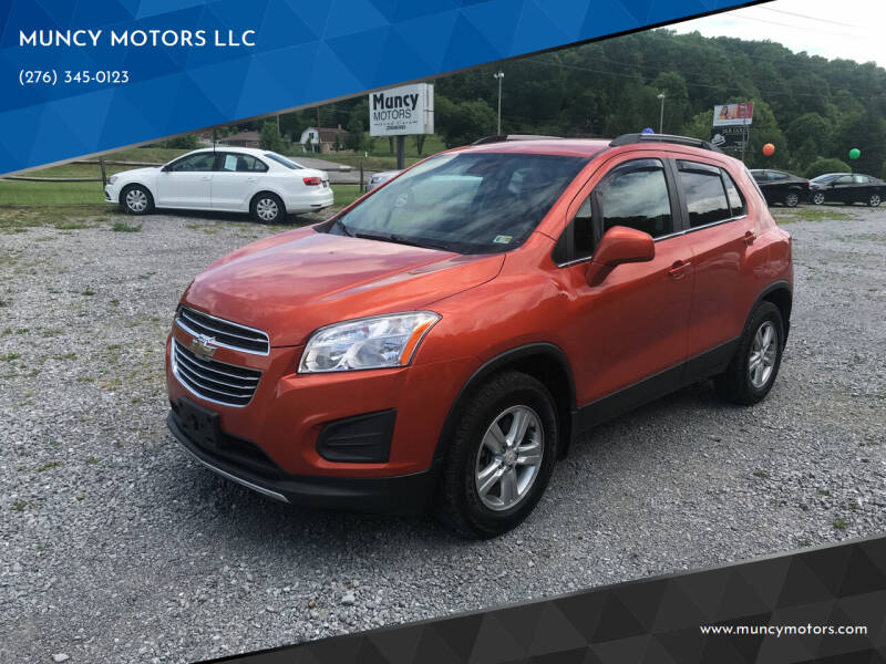 2015 Chevrolet Trax for sale at MUNCY MOTORS LLC in Bluefield VA