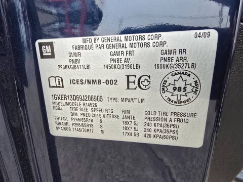 2009 GMC Acadia SLE-1