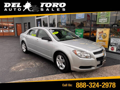 2012 Chevrolet Malibu for sale at DEL TORO AUTO SALES in Auburn WA