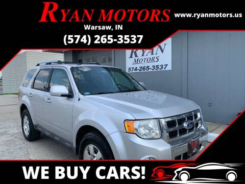 2011 Ford Escape for sale at Ryan Motors LLC in Warsaw IN