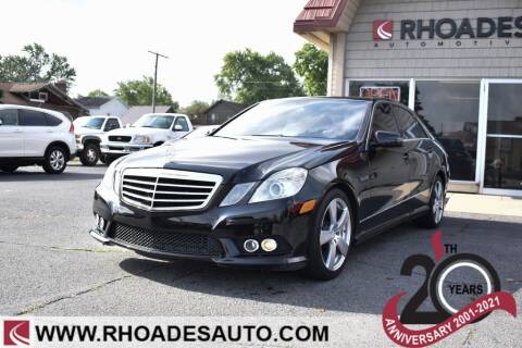 2010 Mercedes-Benz E-Class for sale at Rhoades Automotive Inc. in Columbia City IN