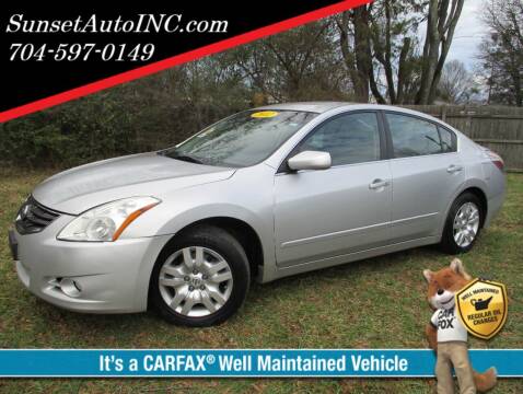 2012 Nissan Altima for sale at Sunset Auto in Charlotte NC