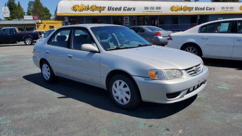 2001 Toyota Corolla for sale at Good Guys Used Cars Llc in East Olympia WA