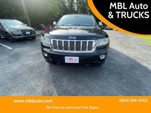 2011 Jeep Grand Cherokee for sale at MBL Auto & TRUCKS in Woodford VA