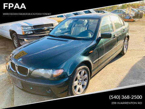 2003 BMW 3 Series for sale at FPAA in Fredericksburg VA