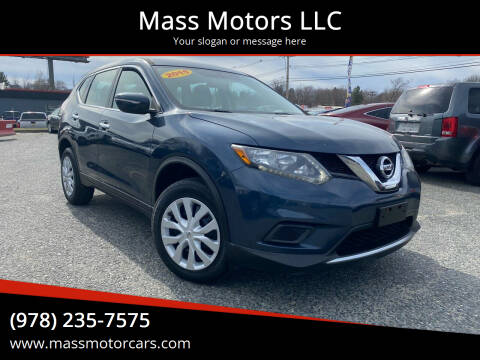 2015 Nissan Rogue for sale at Mass Motors LLC in Worcester MA