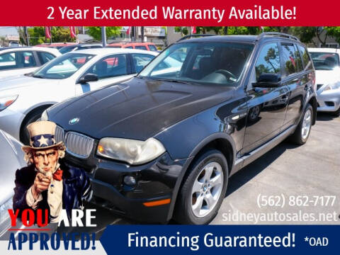 2007 BMW X3 for sale at Sidney Auto Sales in Downey CA