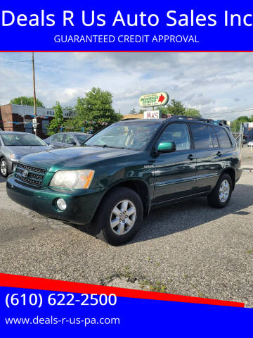 2003 Toyota Highlander for sale at Deals R Us Auto Sales Inc in Lansdowne PA